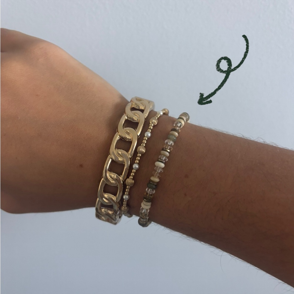 Baublebar Semi-Precious Beaded Bracelet in Neutral Tones